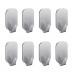 Hgery Adhesive Hooks  3M Self Adhesive Wall Hooks for Key Robe Coat Towel  Super Strong Heavy Duty Stainless Steel Wall Mount Hooks  No Dill No Screw  Waterproof  for Kitchen Bathroom Toilet  8 Pieces - B0756HNZYP
